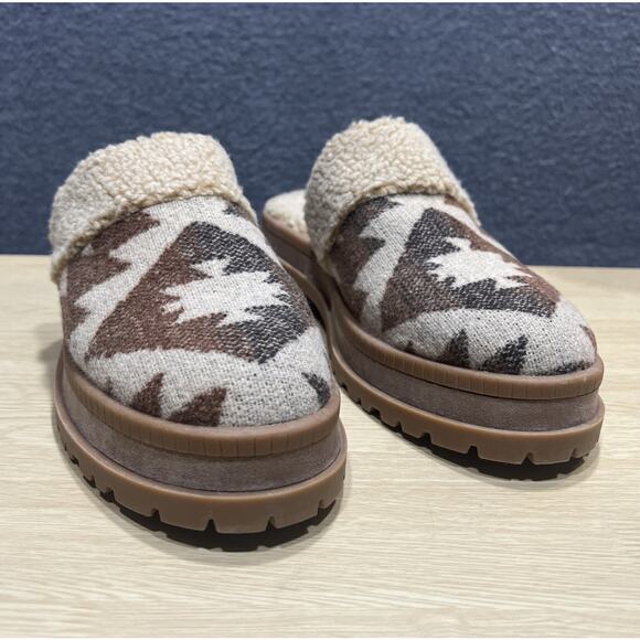 Jessica Simpson Ebriya Aztec Platform Slip On Mule Brown Beige Womens Size 9M - Picture 3 of 11